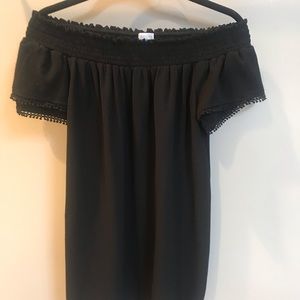 Black off the shoulder dress (Target Xhilaration)